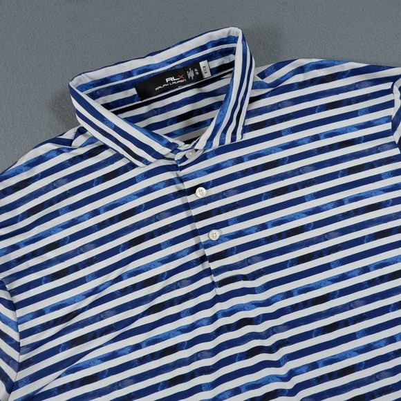 RLX Ralph Lauren Other - RLX Ralph Lauren Golf Polo Shirt Mens Size XL Striped Performance